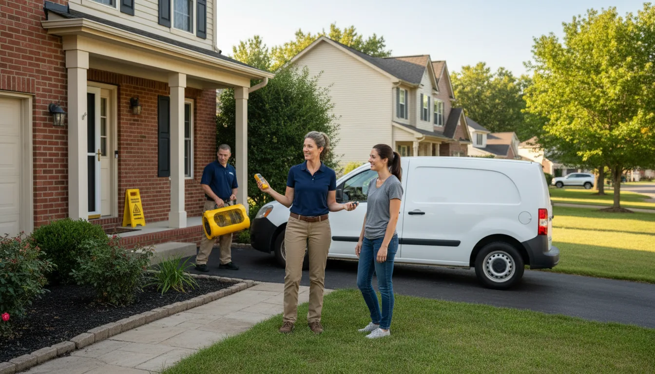 Residential water damage restoration in Phillips, NE